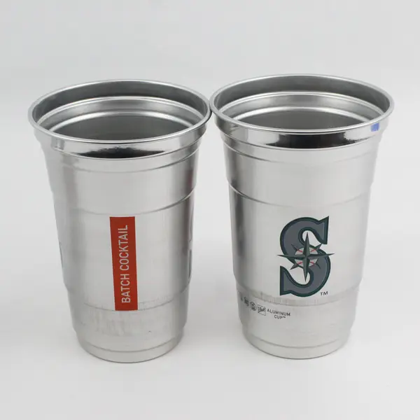 Lot of 3 Ball Lightweight Aluminum Drinking Cups Seattle Mariners Baseball