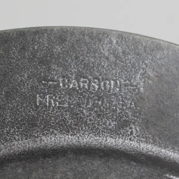 Vintage Carson Pewter Childs Dinner Plate Alphabet & Numbers Design 7.5"
