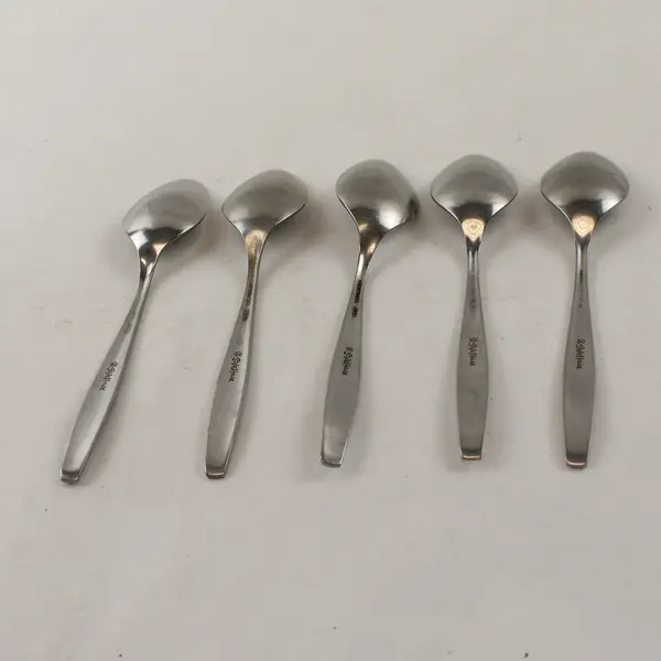 Set of 5 Style House Fancy Free Stainless Teaspoons