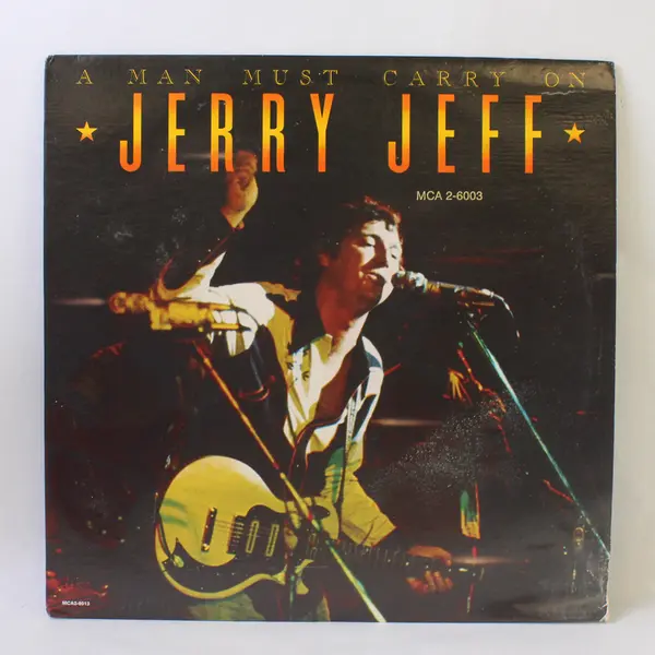 Jerry Jeff A Man Must Carry On 2 LP 12" Vinyl Records Set