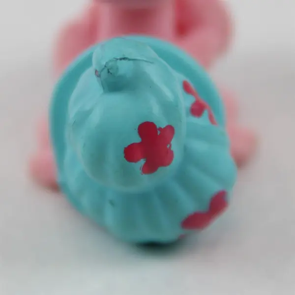 Authentic 2007 Littlest Pet Shop (LPS) #1403 Hermit Crab Pink Blue Flowers