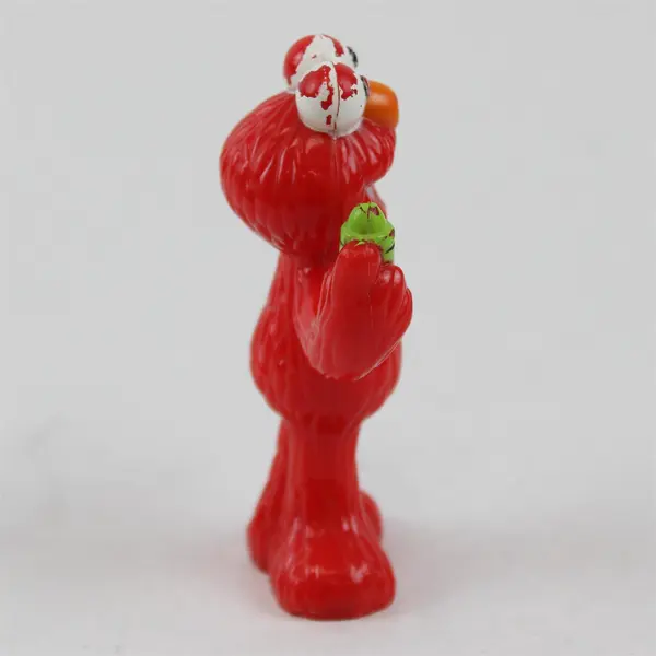 Sesame Street 2000 Elmo Holding Crayon Hard Plastic Toy Figurine
