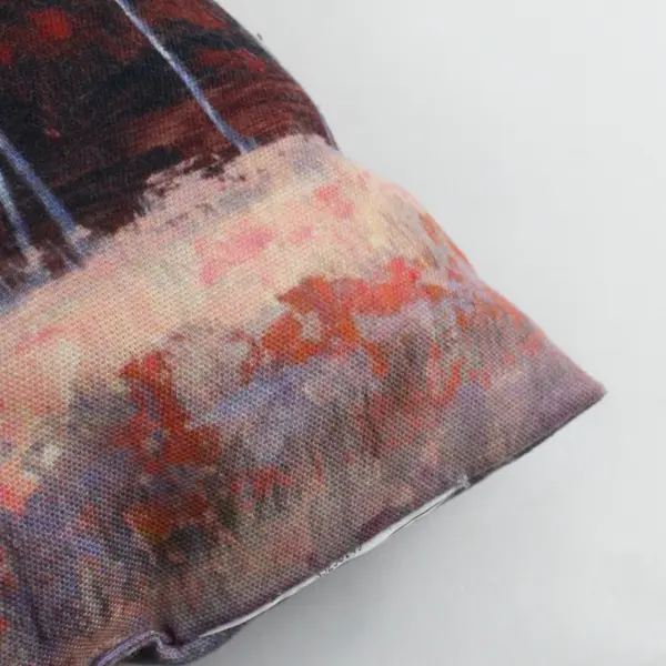 Lot Of 2 Unbranded Matching Pastel Tree Scene Rectangle Throw Pillow 16" x 13"