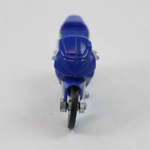 Maisto Motorcycle Series Diecast Toy Blue and Yellow Street Bike