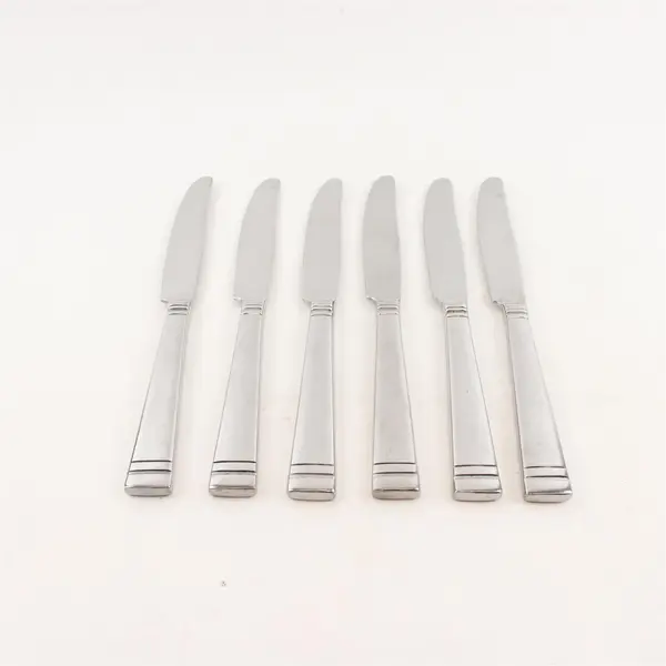 Lot Of 6 Dansk Altin (Stainless) Pattern Flatware Dinner Knives 9.25" Long