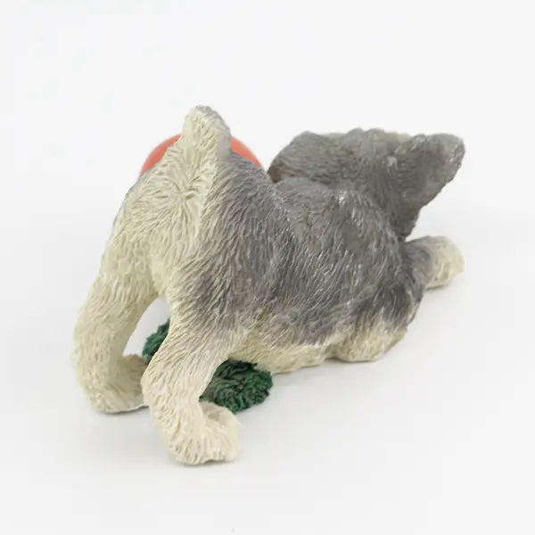 1996 Living Stone Schnauzer Pup W/Ball  Figurine