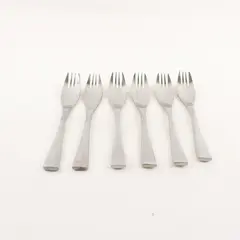 Lot Of 6 Cambridge Silver Strata (Stainless) Pattern Flatware Dinner Forks 8.25"