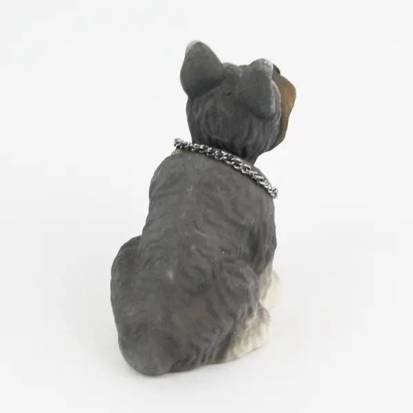 Russ Berrie Schnauzer Nodder Bobble Head Dog Figurine 4" 