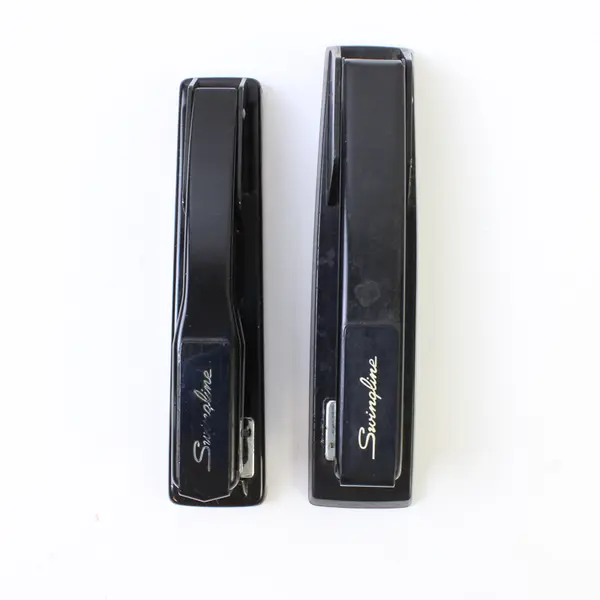 Lot of 2 Black Swingline Staplers 747 & 444 - Used Office Desktop