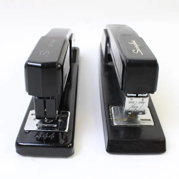 Lot of 2 Black Swingline Staplers 747 & 444 - Used Office Desktop