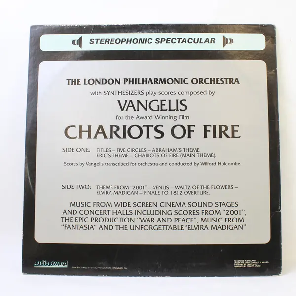 Vangelis - Chariots of Fire 12" Vinyl LP London Philharmonic Orchestra