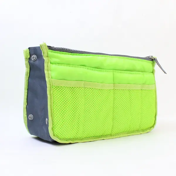 Insulated Lunch Bag, zippered top, Lime Green 