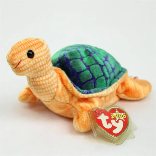 TY Beanie Baby Peekaboo the Turtle Stuffed Animal Toy Tag Protector