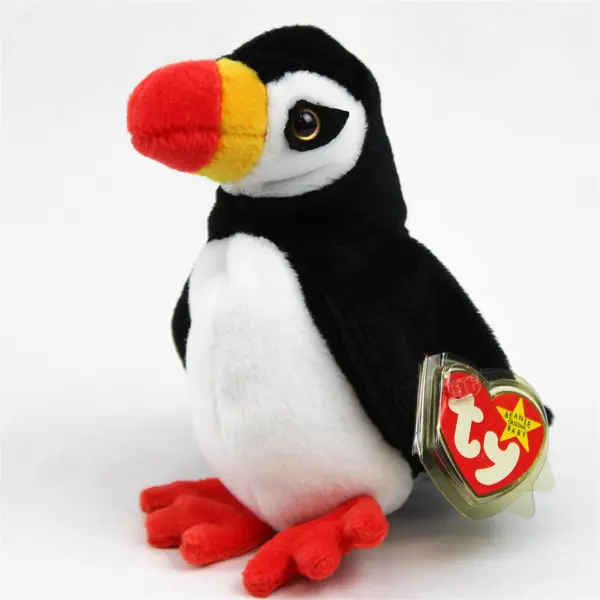 Vtg Ty Beanie Baby Puffer Puffin Extinct Bird 1997 Retired Tag Protector
