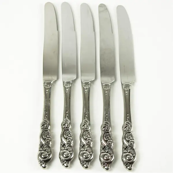 Set of 5 Oneida Barcelona Stainless "New French" Knives