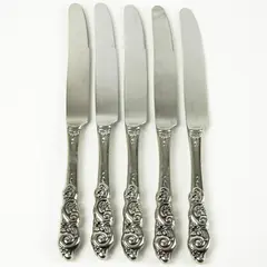 Set of 5 Oneida Barcelona Stainless "New French" Knives