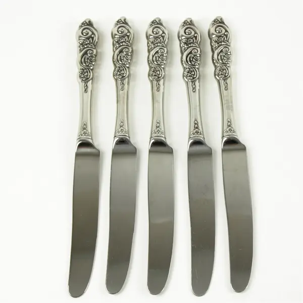 Set of 5 Oneida Barcelona Stainless "New French" Knives