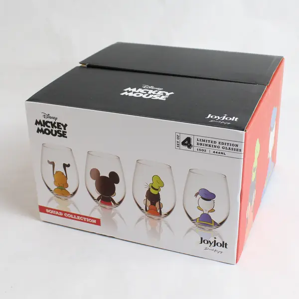 JuyJolt Disney Mickey Mouse Squad Collection Tumblers 15oz Set of 4 Glasses