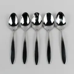 Lot Of 5 Oneida Mooncrest/Jennifer (Stainless) Flatware Soup Spoons 7.25" Long