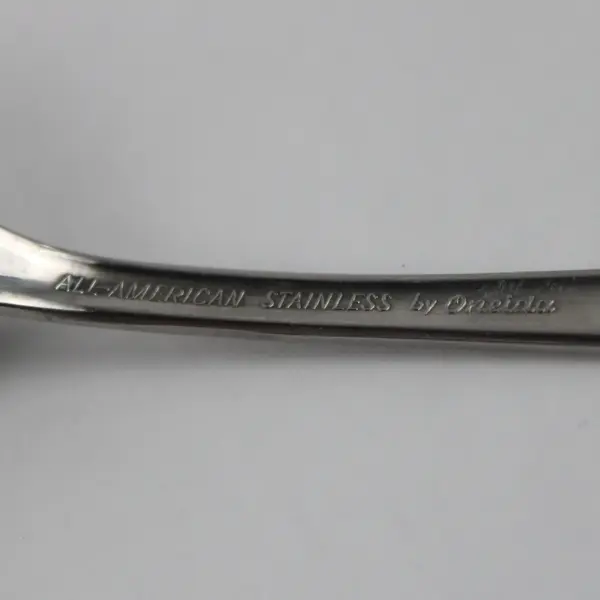 Lot of 4 Oneida Silver Glen Cove Pattern Stainless Oval Soup Spoons 6.25" Good