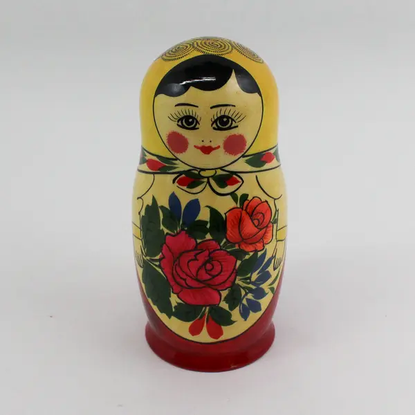 Vintage 7 Piece Hand Painted Russian Nesting Doll Set 6.5" Tall