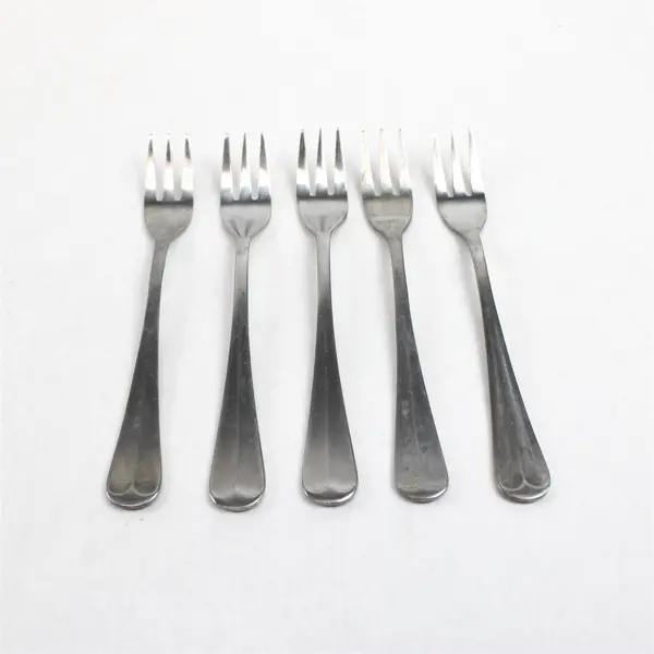 Set of 5 Leonard Old Rockport Stainless Cocktail/Seafood Forks