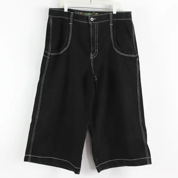 JNCO Men's 38Wx30L Jet Blk Goldfish/Jalapeno Jeans - Collectors Lim. Edition