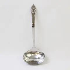 S.S.S. By Oneida Silver Erika Pattern Solid Gravy Ladle 7.75" Good Rare