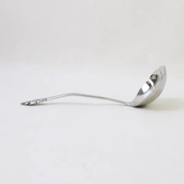S.S.S. By Oneida Silver Erika Pattern Solid Gravy Ladle 7.75" Good Rare