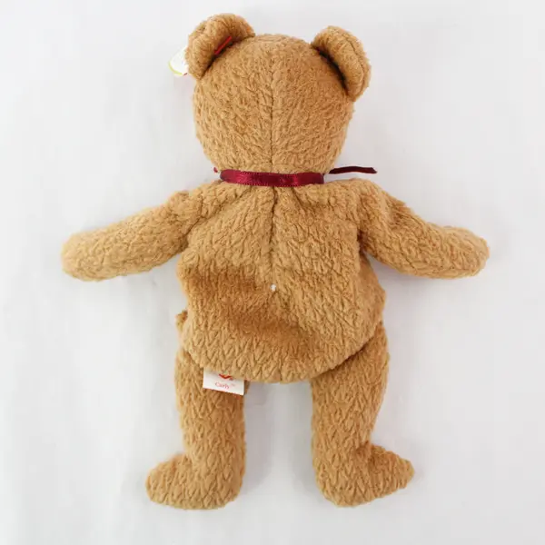 TY Beanie Babies Curly 1993 Brown Bear With Ear Tag Error 1996 Plush Doll Toy