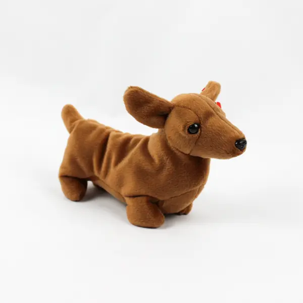 Ty Beanie Babies Weenie 1995 Brown Wiener Dog With Tag Plush Toy Style 4013