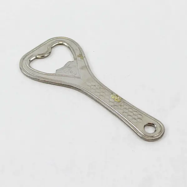 Vintage Heart-Shaped Metal Bottle Opener Breweriana Collectible