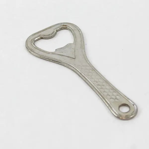 Vintage Heart-Shaped Metal Bottle Opener Breweriana Collectible