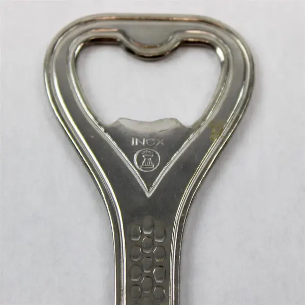 Vintage Heart-Shaped Metal Bottle Opener Breweriana Collectible