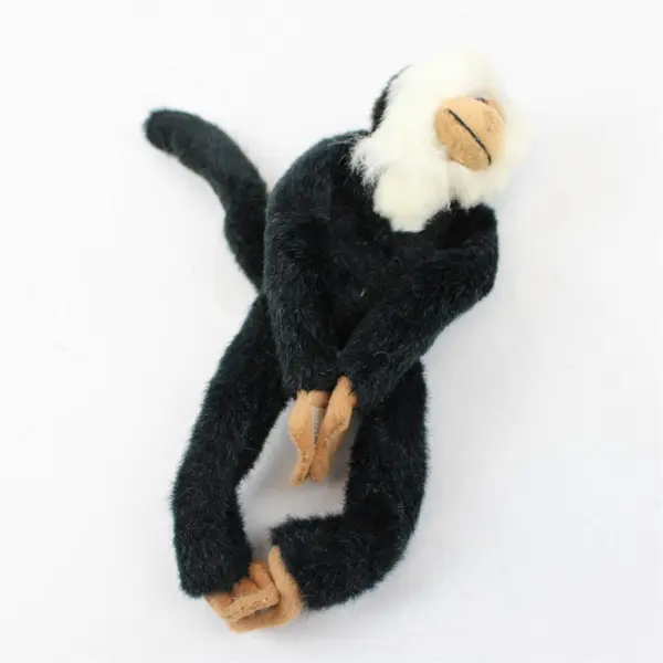 Vintage ANICO Black & White Face Monkey Plush Collectible Stuffed Toy