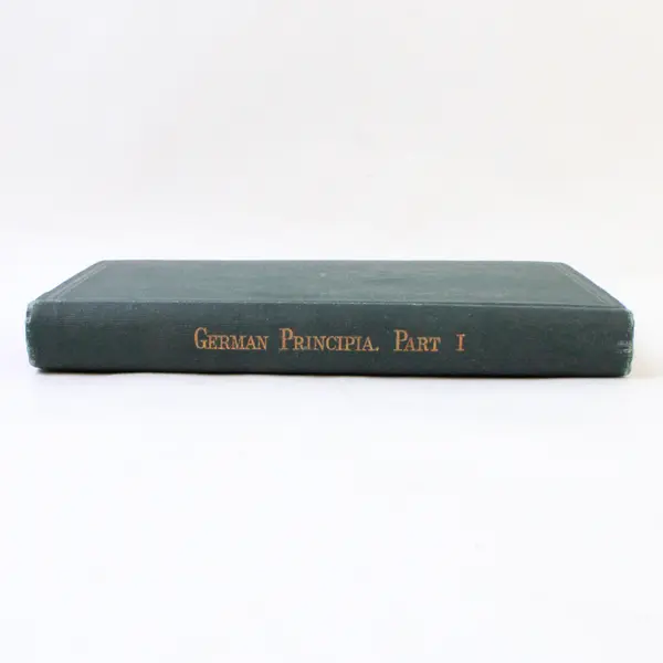 Antique German Principia - Part I A First German Course 1876 3rd Ed HC Revised 