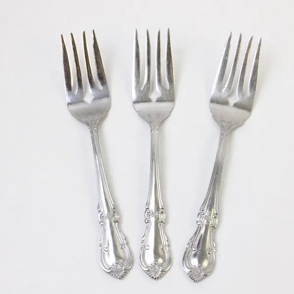 Lot of 3 Salem Victoria Stainless Salad Forks