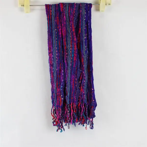 Lot of 4 Women's Purple Knit Scarves Winter Accessories