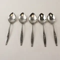 Set of 5 Style House Fancy Free Stainless Place/Oval Soup Spoons