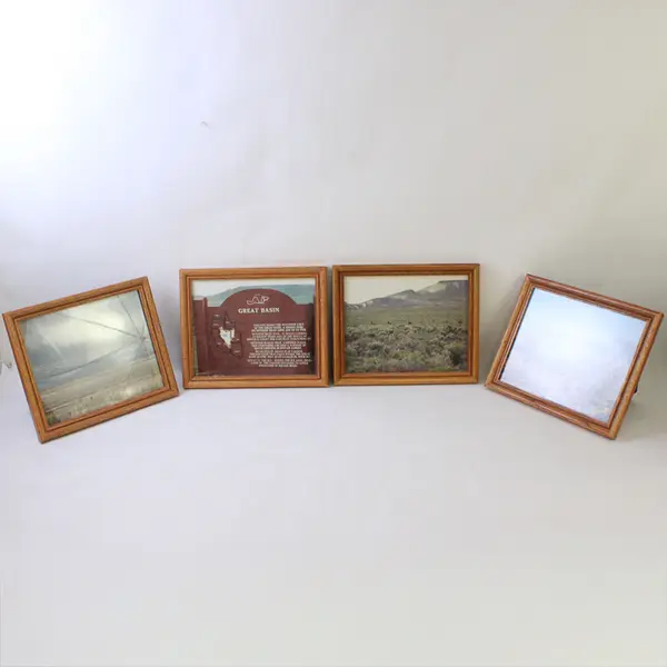 Lot of 4 Framed Great Basin Nevada Photographs Wall Art