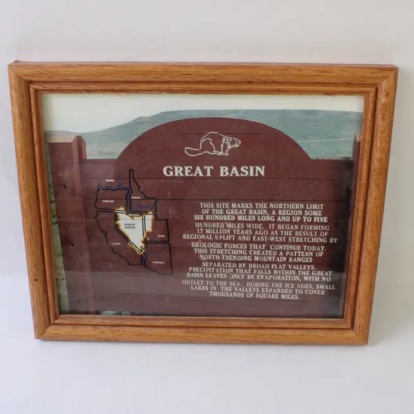 Lot of 4 Framed Great Basin Nevada Photographs Wall Art