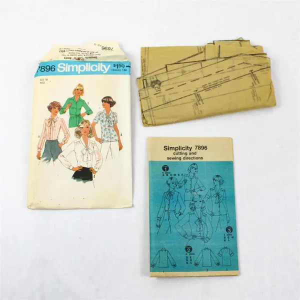 Lot of 3 Sewing Patterns Simplicity 7272 7896 Sz16 & Burda 6440 Sz 14-46