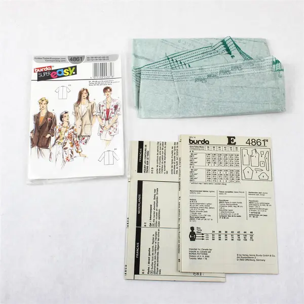 Lot of 3 Burda Sewing Patterns 6569 (Sz10-40), 4861 & 5889 (Sz10-20)
