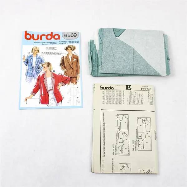 Lot of 3 Burda Sewing Patterns 6569 (Sz10-40), 4861 & 5889 (Sz10-20)