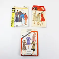 Lot of 3 Sewing Patterns Simplicity 5959 Butterick 6048 McCall's 3738