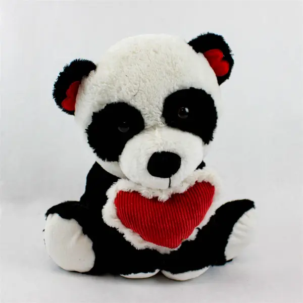 Goffa 17" Panda Plush Holding Heart Valentine's Soft Stuffed Animal
