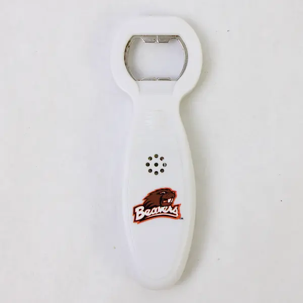 Oregon State University Beavers  White Resin Bottle Opener
