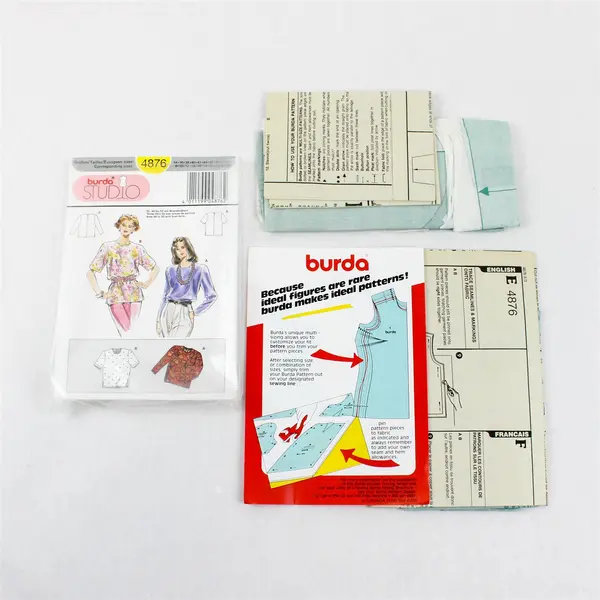 Lot of 3 Vintage Sewing Patterns McCall's 8569 Burda 4876 Butterick 3243