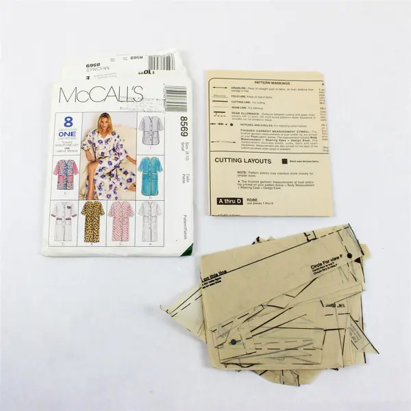 Lot of 3 Vintage Sewing Patterns McCall's 8569 Burda 4876 Butterick 3243