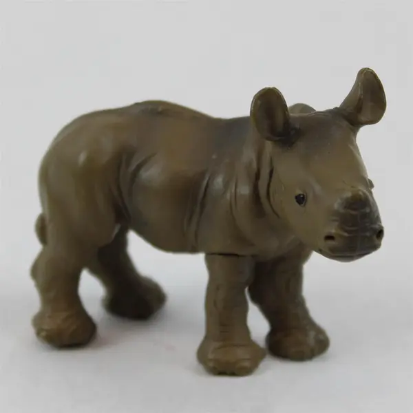 PAPO 2005 Baby Rhinoceros Wildlife Animal Hand Painted Figure - #1002